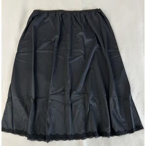 VTG Shadowline Women's Skirt Black Sz 1X 25" Long New